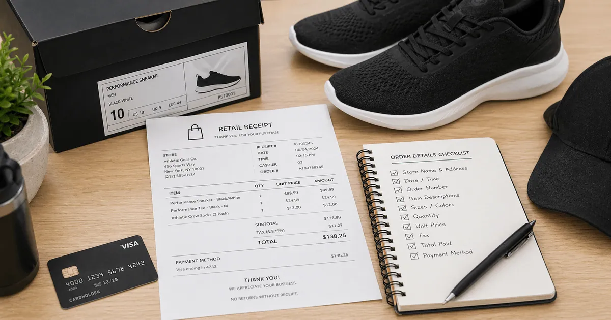 Adidas Receipt Template