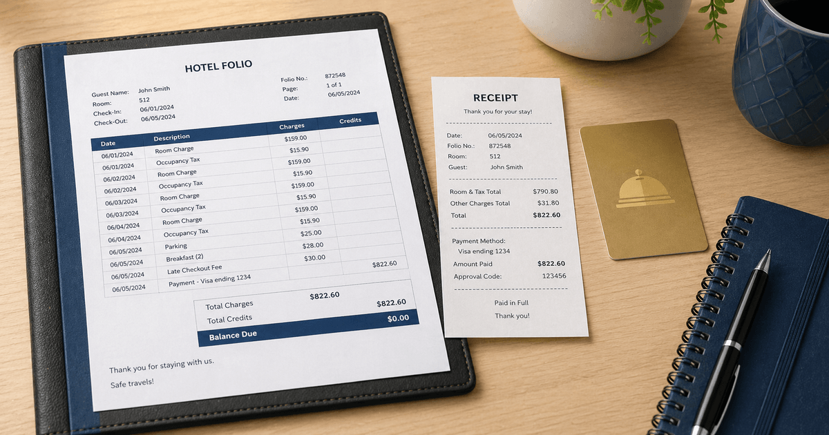 Hotel Folio vs Receipt: Which One Should You Use?