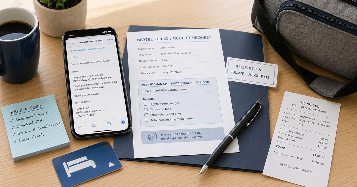 How to Get a Motel 6 Receipt After Your Stay
