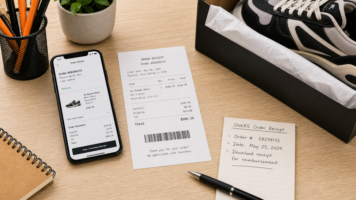 How to Get a Nike SNKRS Receipt