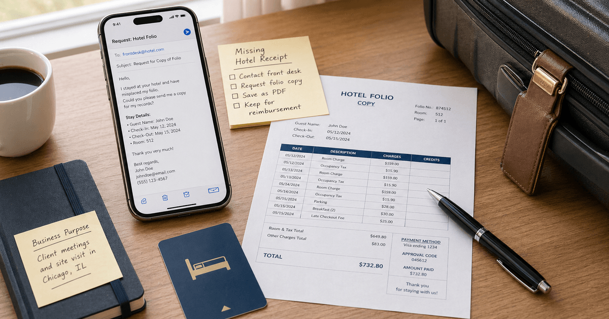 Lost Hotel Receipt: How to Recover a Missing Folio