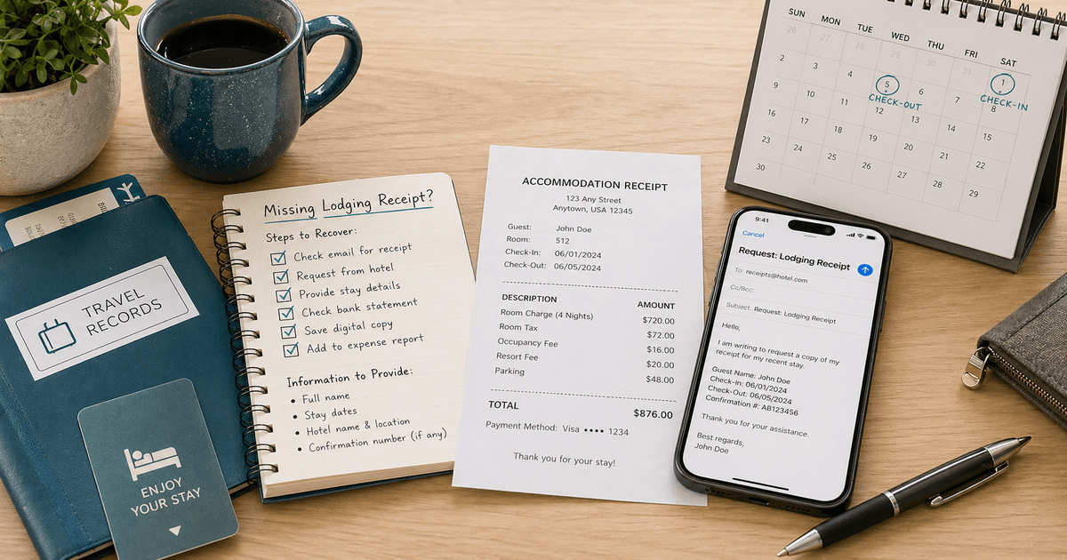Lost Lodging Receipt Guide