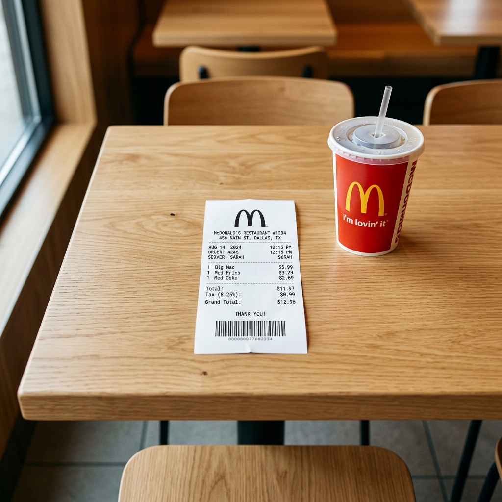 Lost McDonald's Receipt: How to Recover It