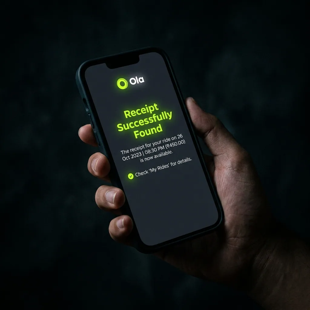 Lost Ola Receipt: How to Recover It