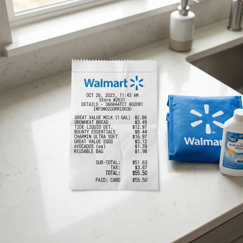 Lost Walmart Receipt