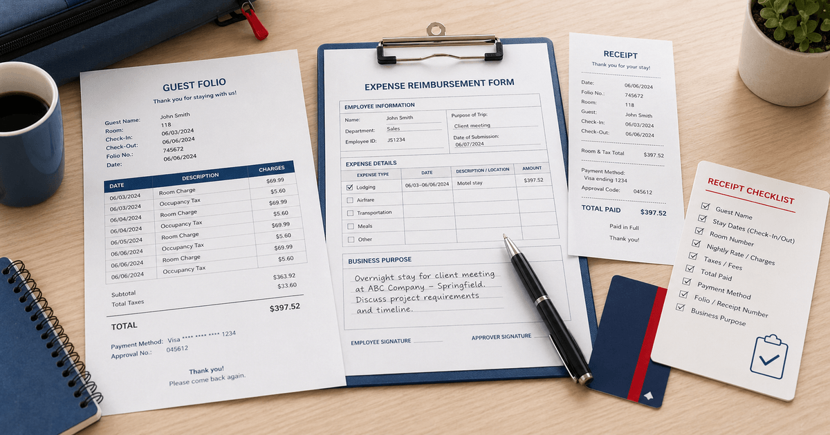 Motel 6 Receipt for Reimbursement: What Should Be Included?