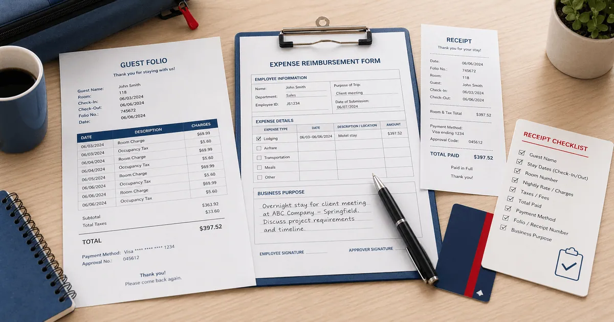 Motel 6 Receipt for Reimbursement: What Should Be Included?
