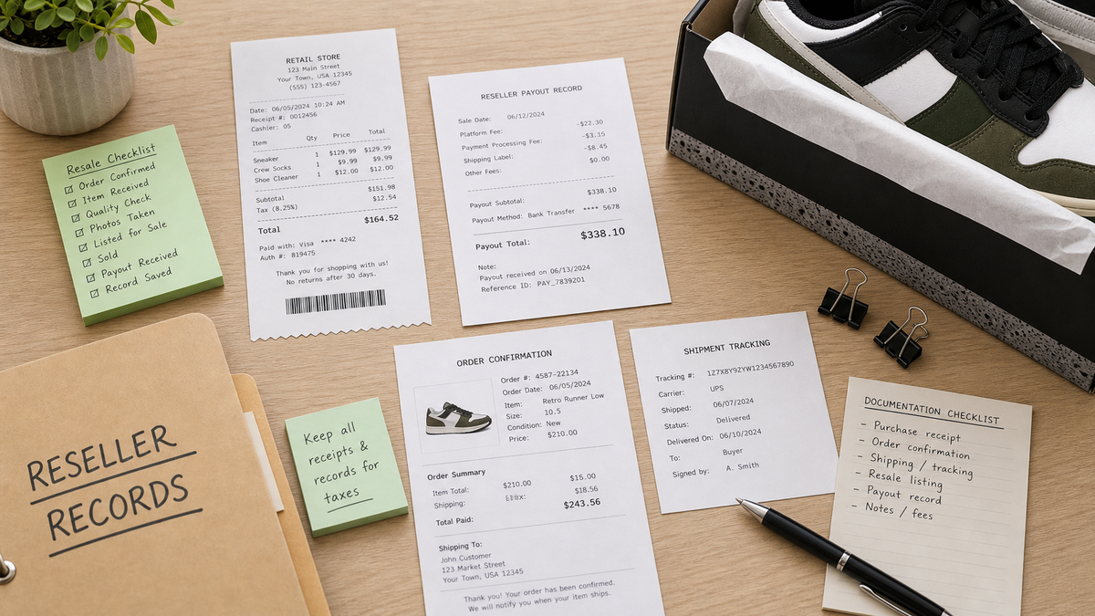Sneaker Resale Documentation Guide: What Receipts You Need