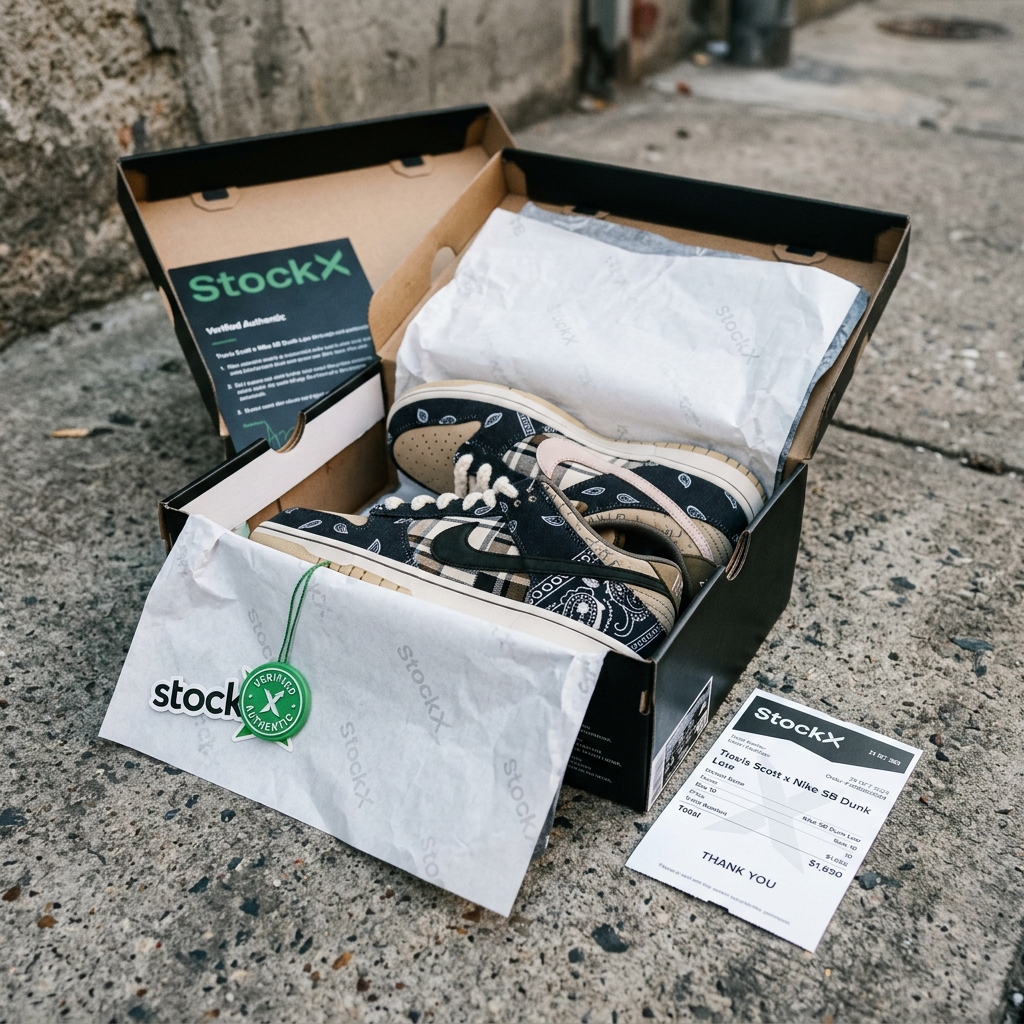 StockX Receipt for Resale Records