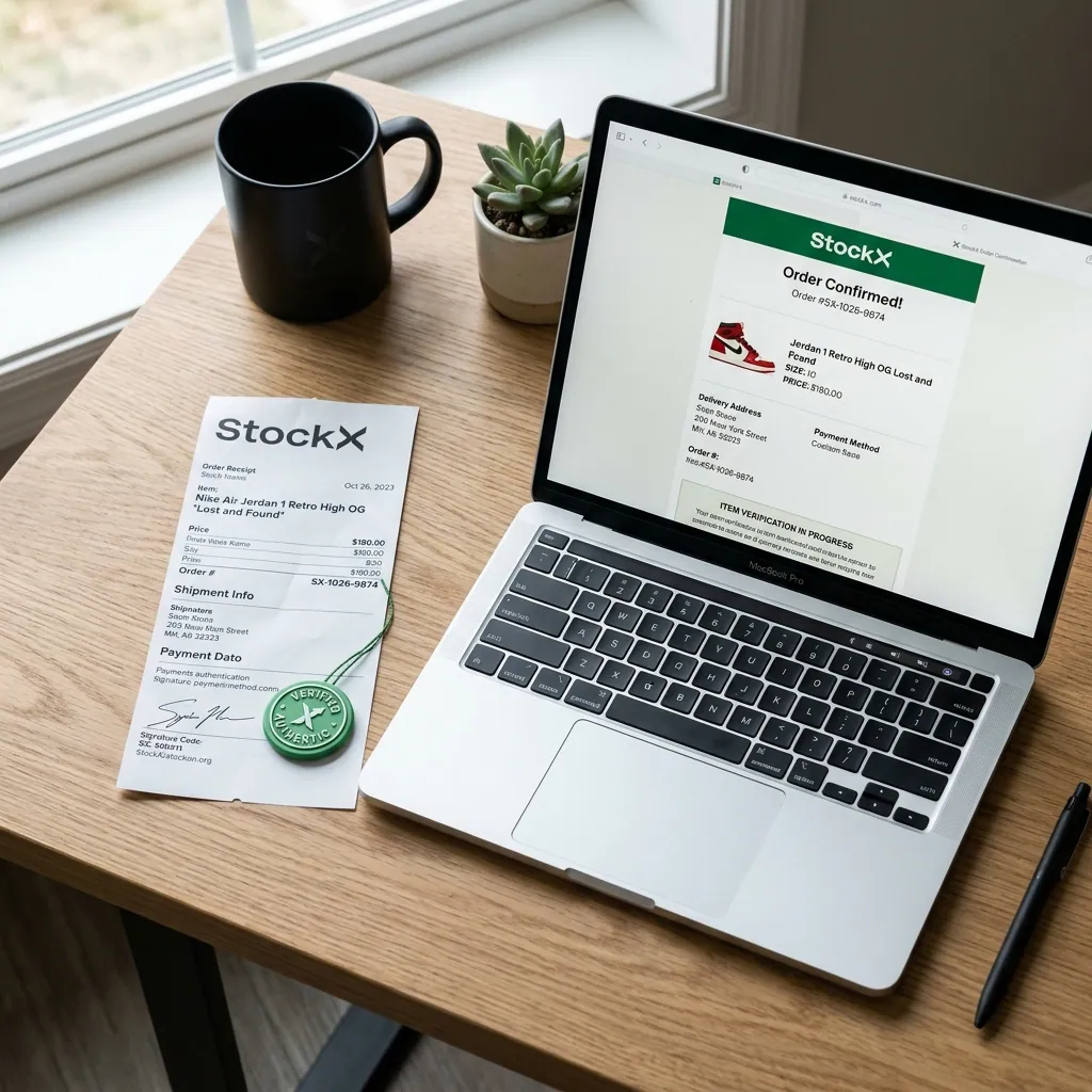 StockX Receipt vs Order Confirmation