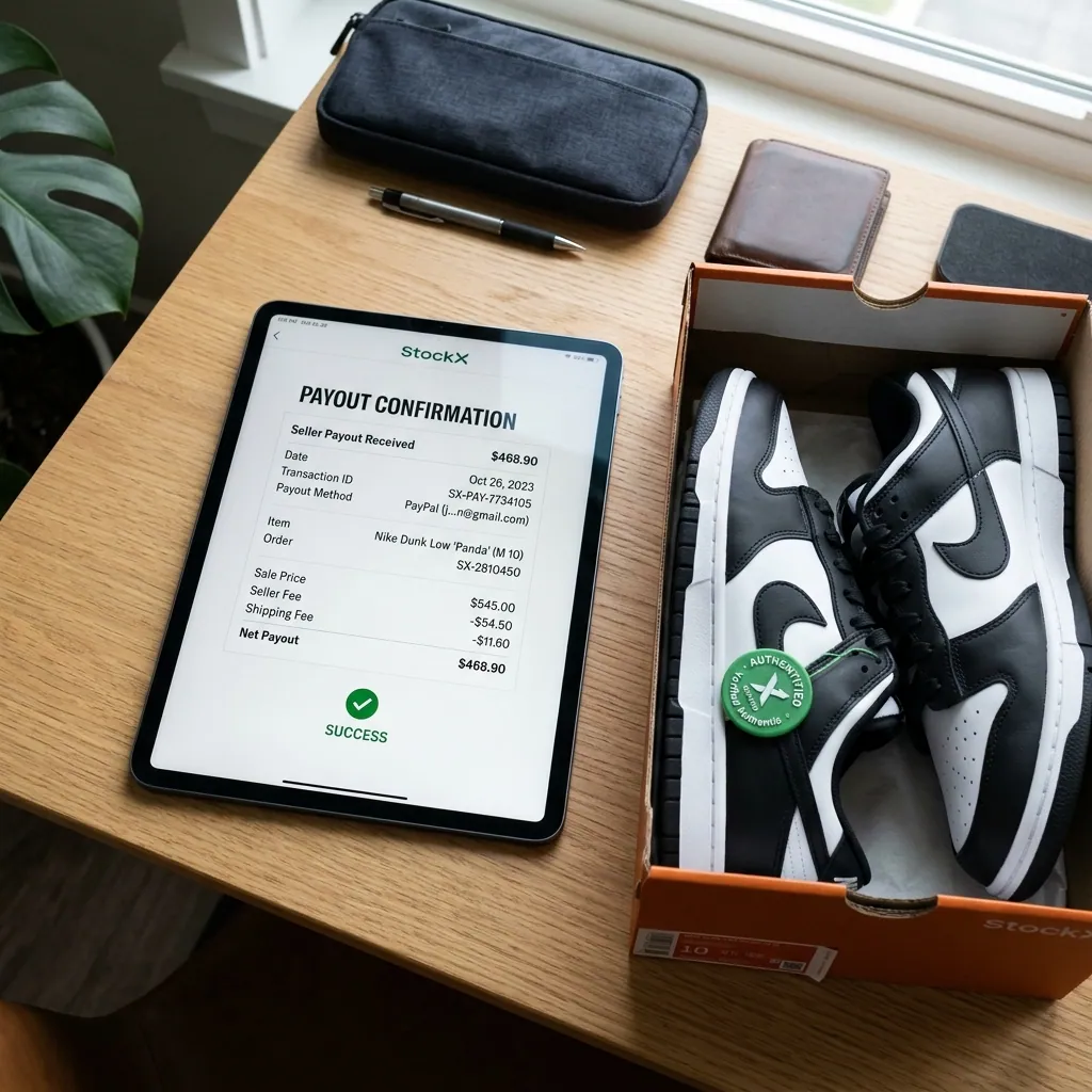 StockX Seller Payout Receipt