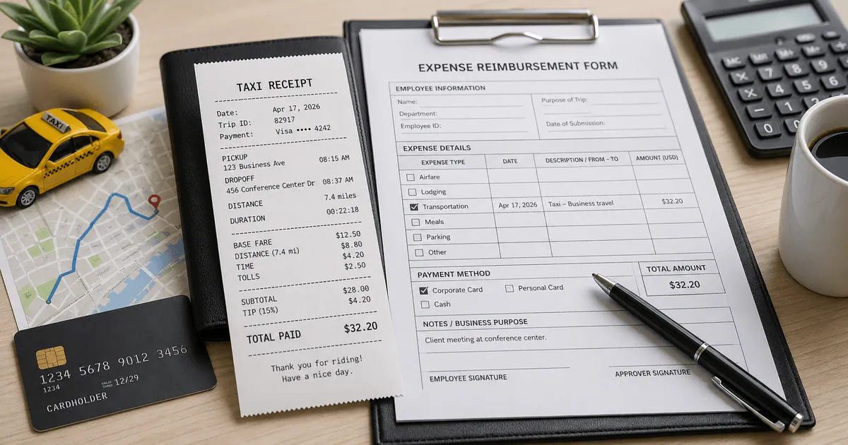 Taxi Receipt for Reimbursement: What Finance Teams Need
