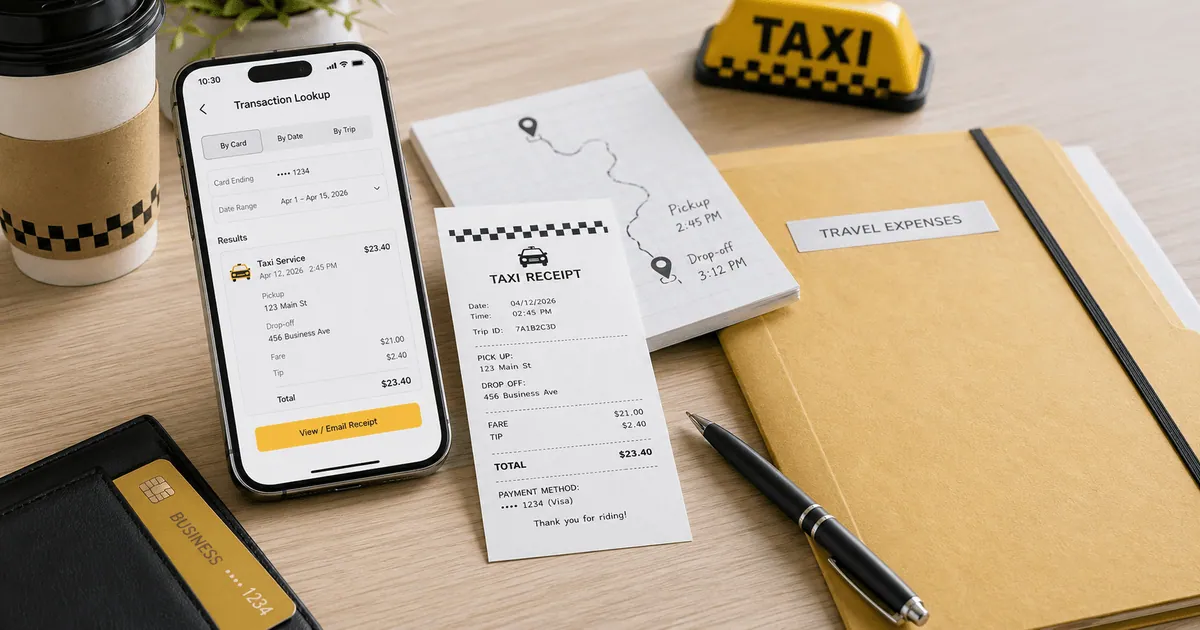 Taxi Receipt Lookup: How to Find or Replace a Lost Cab Receipt