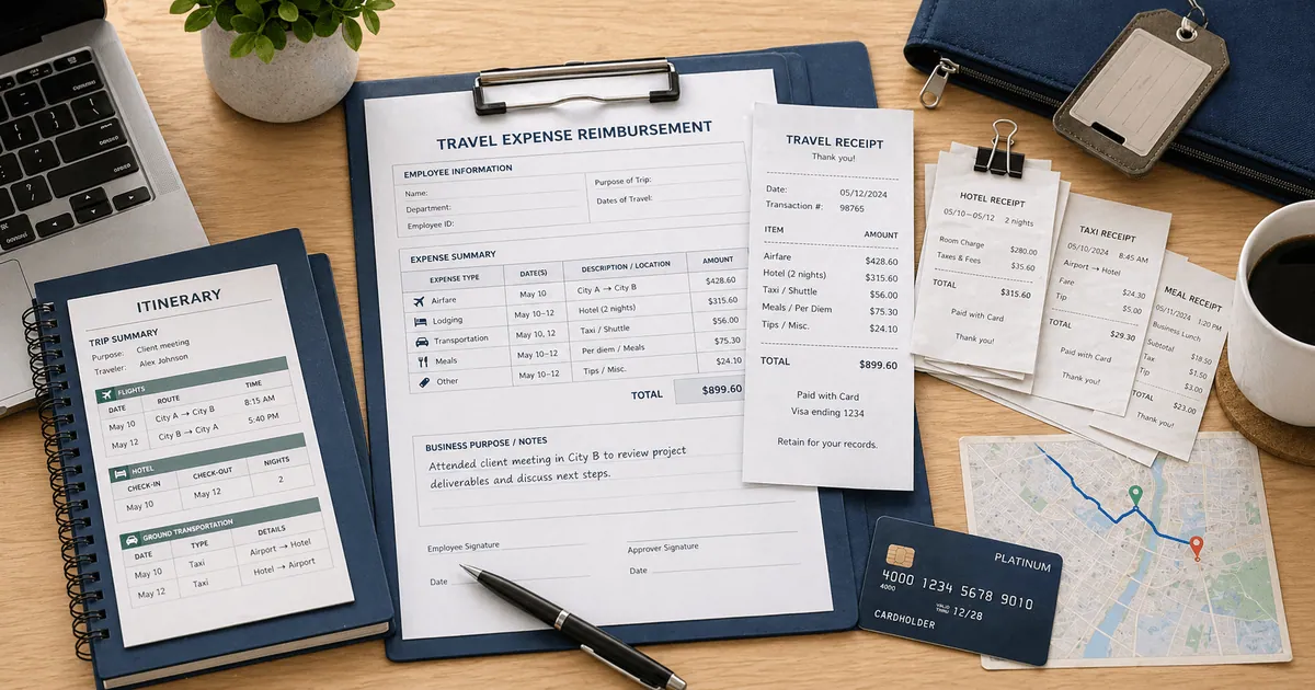 Travel Receipt for Reimbursement