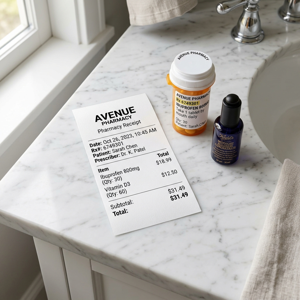 Walgreens Receipt Template