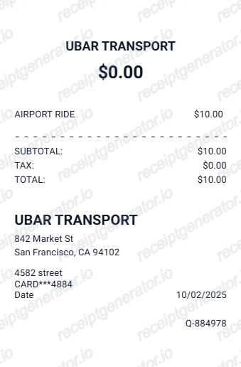 Uber Receipt V2