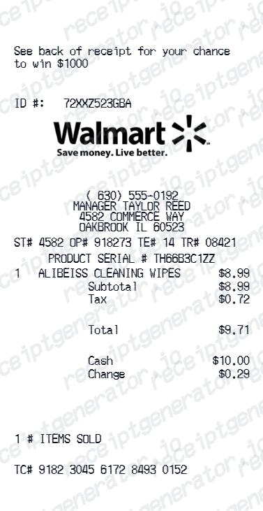 Walmart Receipt V2